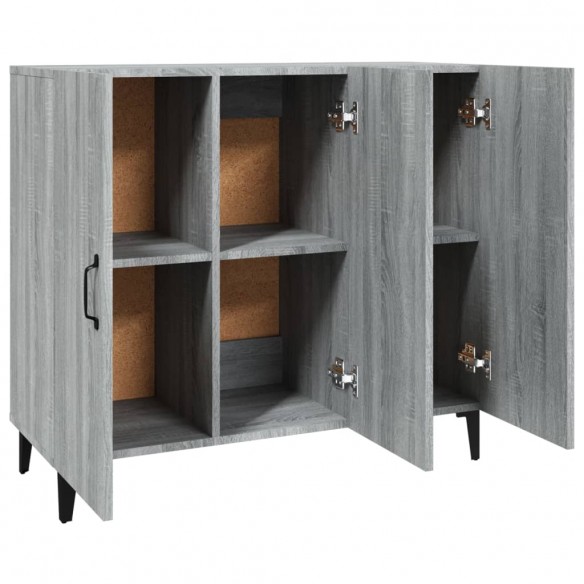 Buffet sonoma gris 90x34x80 cm bois d'ingénierie