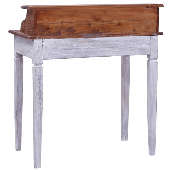 Bureau avec tiroirs 90x50x101 cm bois de récupération solide