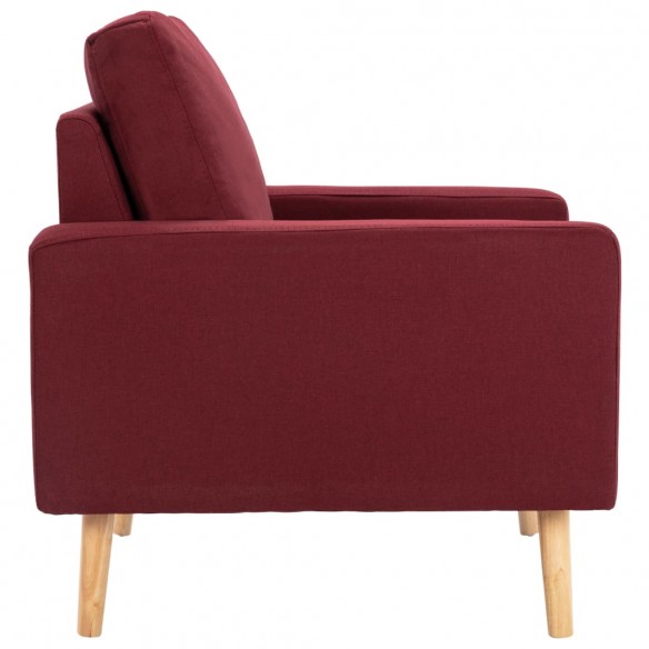 Fauteuil Rouge bordeaux Tissu