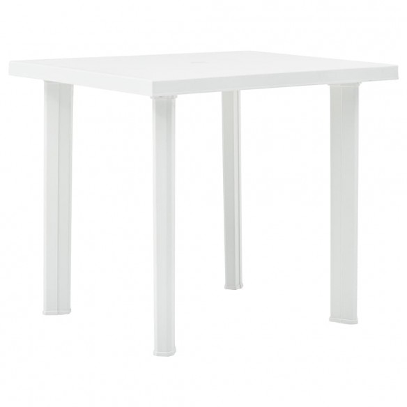 Table de jardin Blanc 80x75x72 cm Plastique