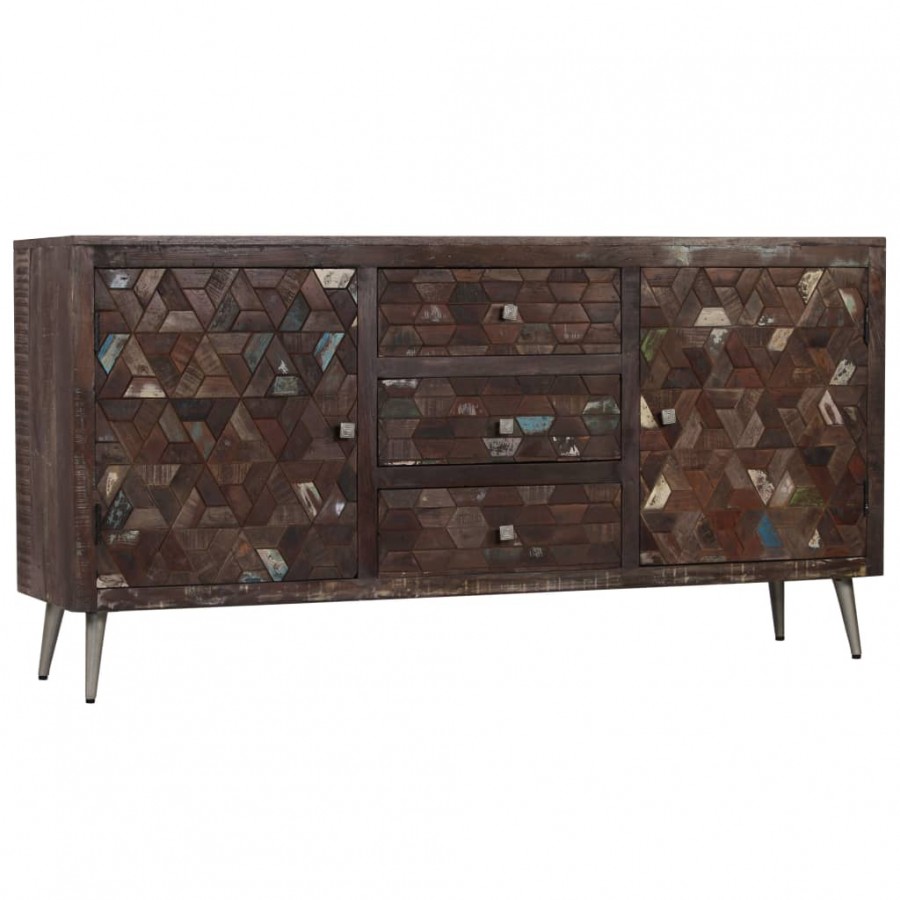 Buffet Bois de récupération solide 160 x 40 x 80 cm