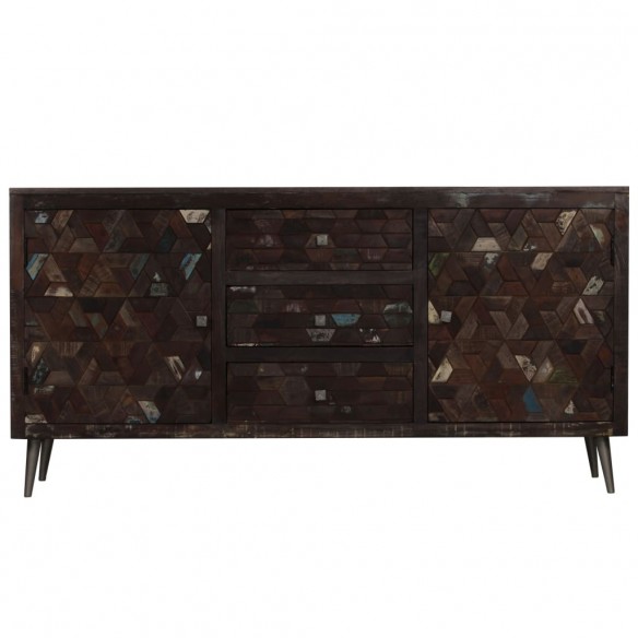 Buffet Bois de récupération solide 160 x 40 x 80 cm