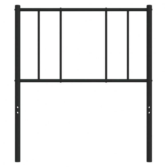 Tête de lit métal noir 90 cm