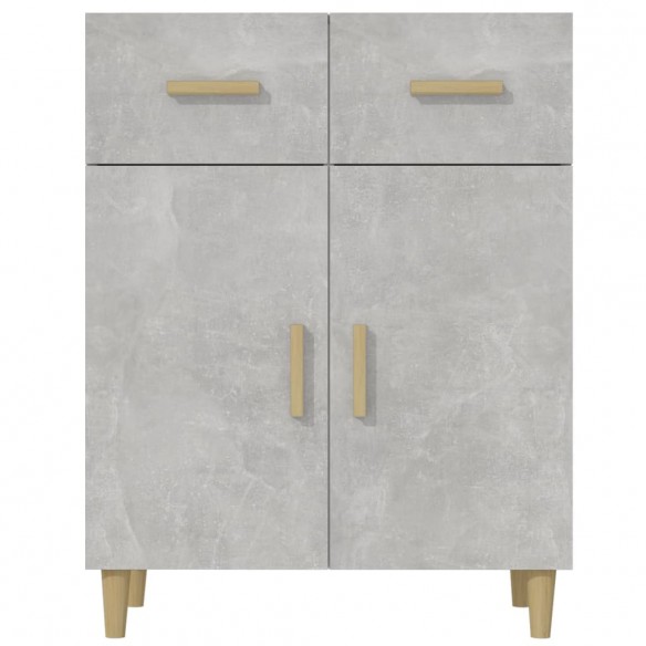 Buffet Gris béton 69,5x34x89 cm Bois d'ingénierie