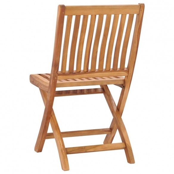 Chaises pliables de jardin 4 pcs Bois de teck solide