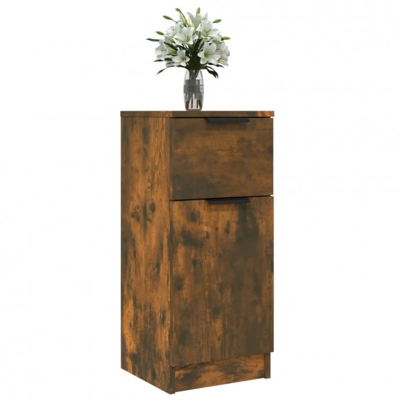 Buffet Chêne fumé 30x30x70 cm Bois d'ingénierie