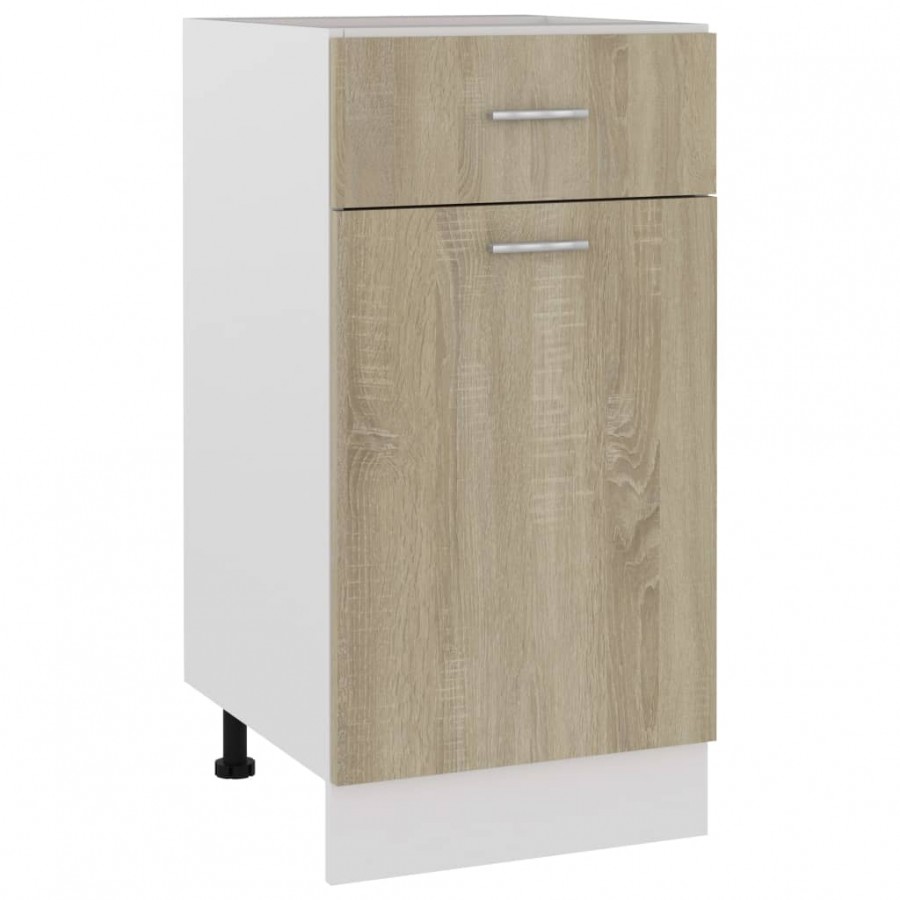 Armoire de plancher tiroir Chêne sonoma 40x46x81,5 cm Aggloméré