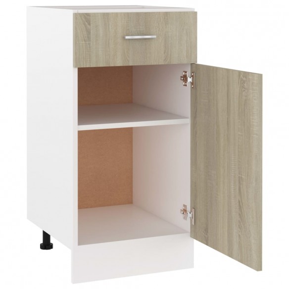 Armoire de plancher tiroir Chêne sonoma 40x46x81,5 cm Aggloméré