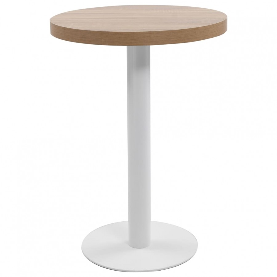 Table de bistro Marron clair 60 cm MDF