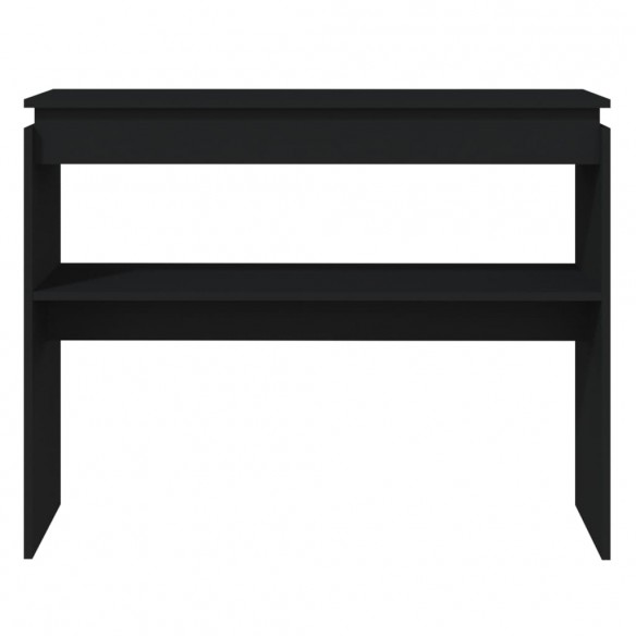 Table console Noir 102x30x80 cm Aggloméré