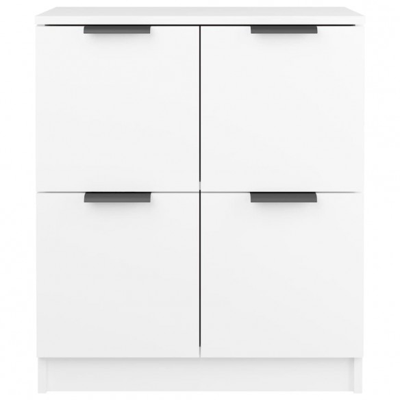 Buffets 2 pcs Blanc 60x30x70 cm Bois d'ingénierie