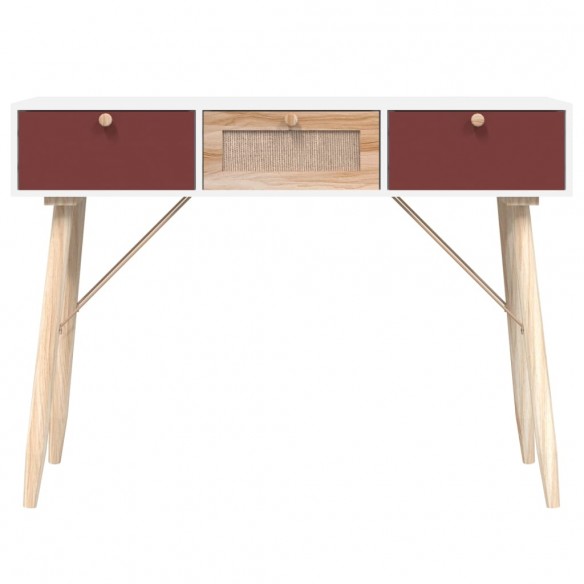 Table console avec tiroirs 105x30x75 cm bois d'ingénierie