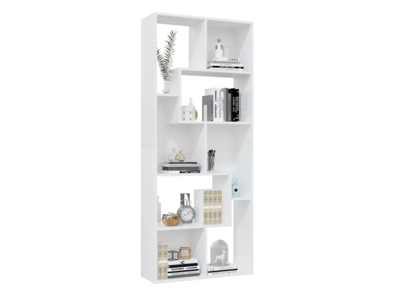 Bibliothèque Blanc 67x24x161 cm 