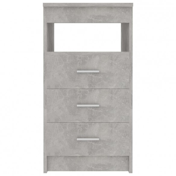 Armoire à tiroirs Gris béton 40x50x76 cm Bois d'ingénierie