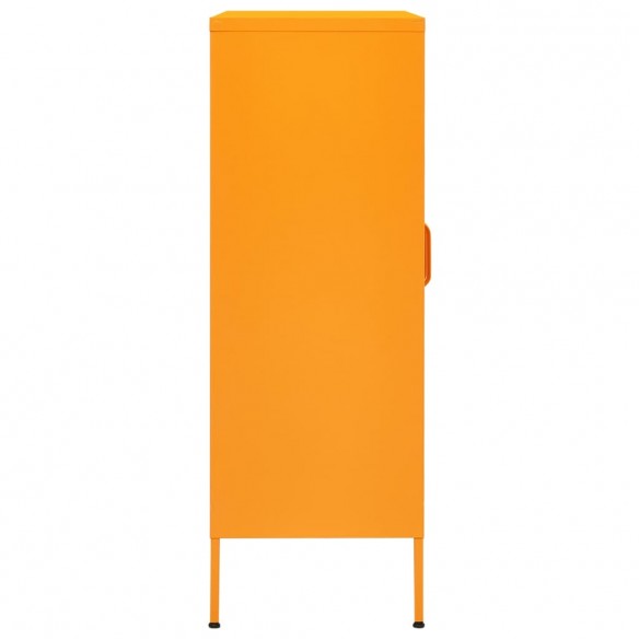 Armoire de rangement Jaune moutarde 80x35x101,5 cm Acier