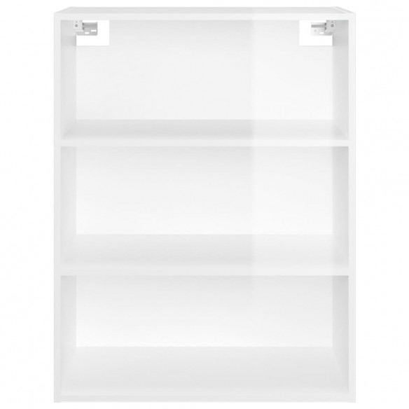 Armoire murale suspendue Blanc brillant 69,5x32,5x90 cm