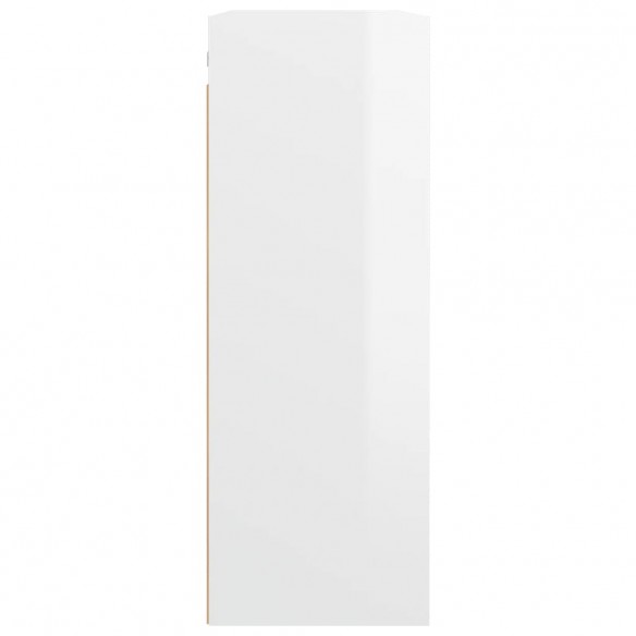 Armoire murale suspendue Blanc brillant 69,5x32,5x90 cm