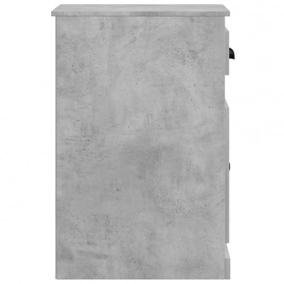 Armoire latérale avec tiroir gris béton 40x50x75 cm