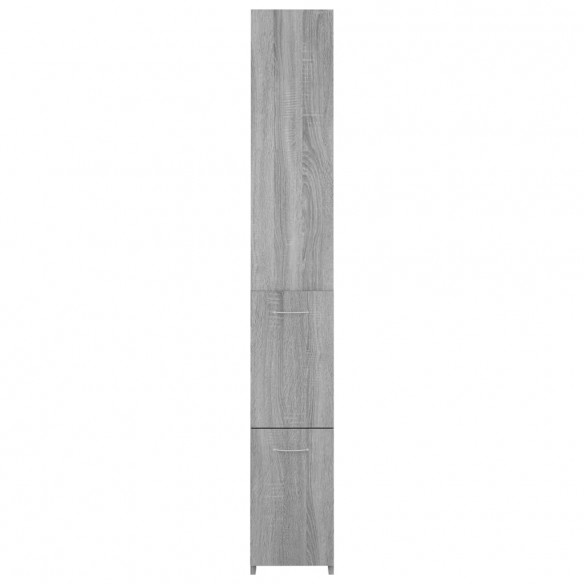 Armoire de bain sonoma gris 25x26,5x170 cm bois d'ingénierie