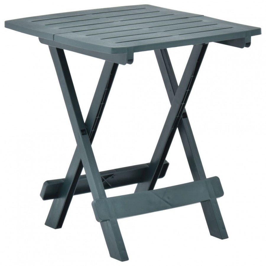 Table pliable de jardin vert 45x43x50 cm plastique