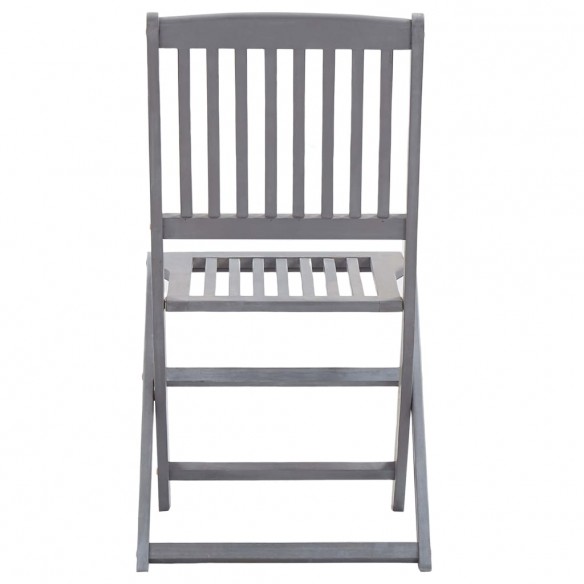 Chaises pliables d'extérieur 4 pcs Bois d'acacia solide