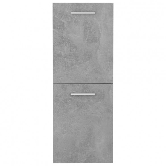 Armoire de salle de bain Gris béton 30x30x80 cm Aggloméré