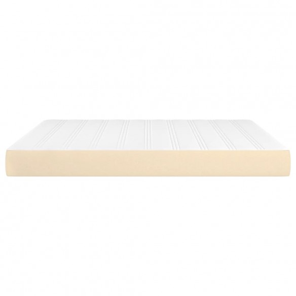 Matelas de lit à ressorts ensachés Crème 180x200x20 cm Tissu