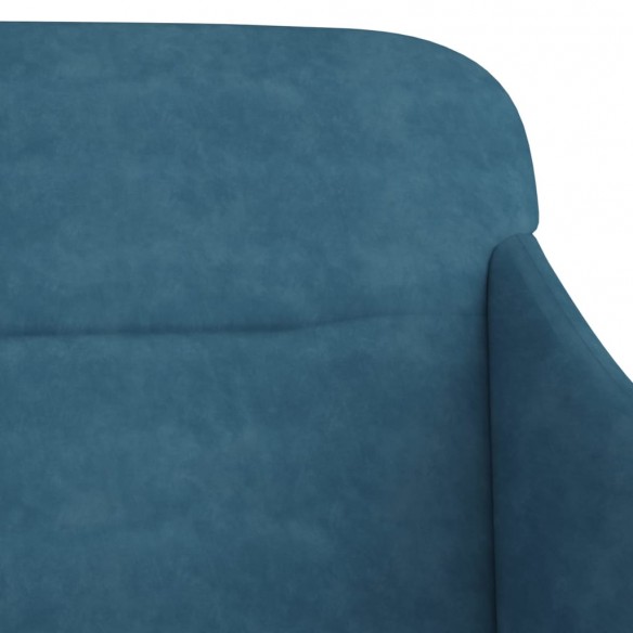 Banc Bleu 110x76x80 cm Velours