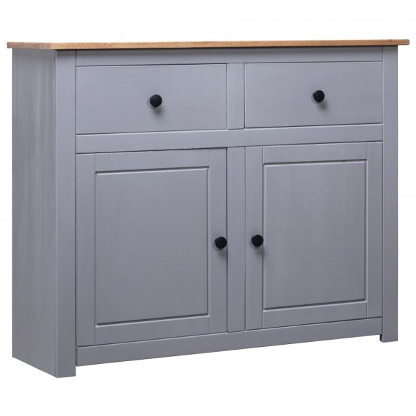 Buffet Gris 93x40x80 cm Pin solide Assortiment Panama