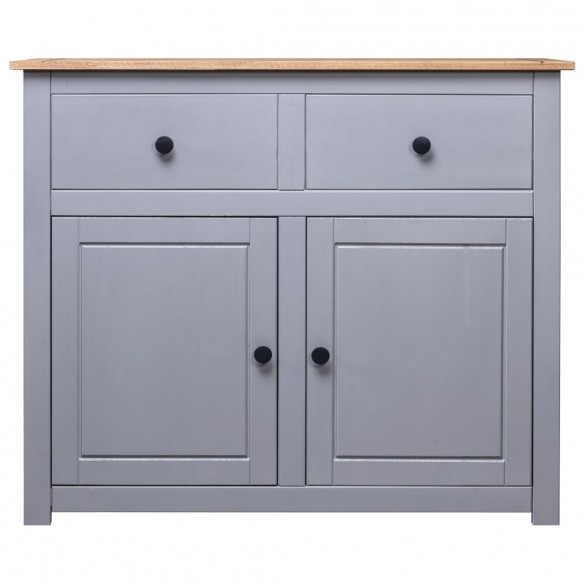 Buffet Gris 93x40x80 cm Pin solide Assortiment Panama