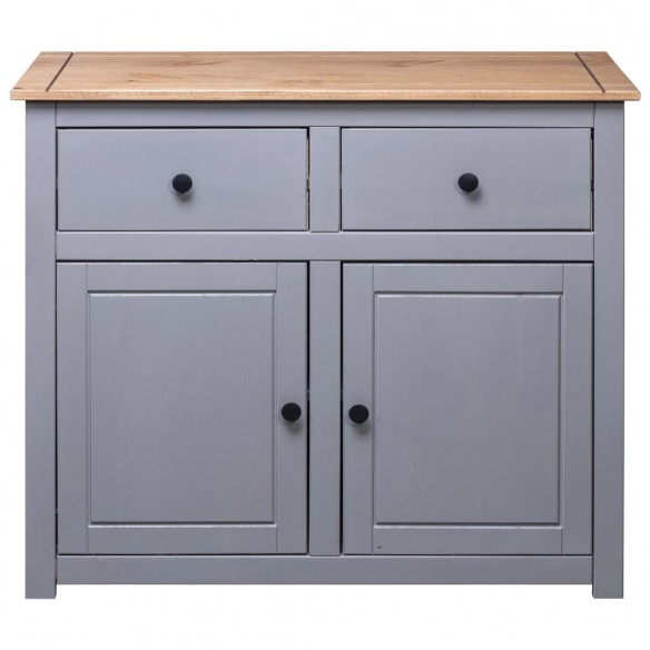 Buffet Gris 93x40x80 cm Pin solide Assortiment Panama