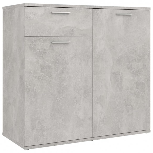 Buffet Gris béton 80x36x75 cm Aggloméré