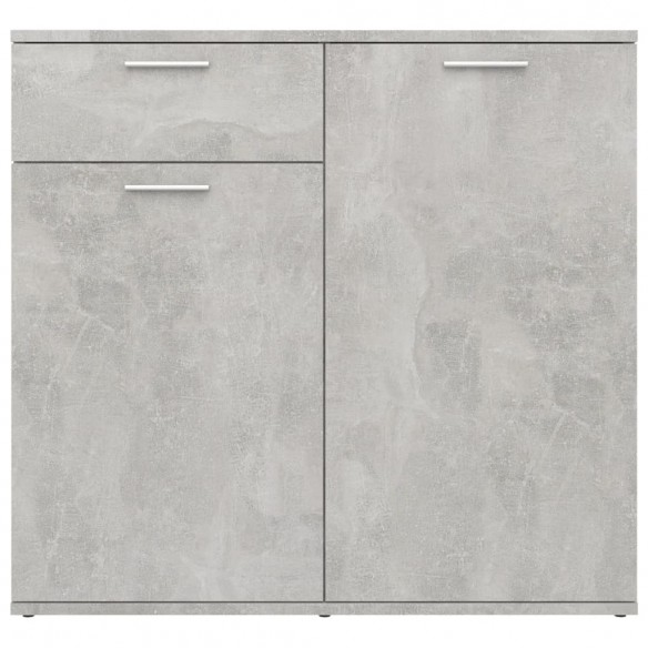 Buffet Gris béton 80x36x75 cm Aggloméré