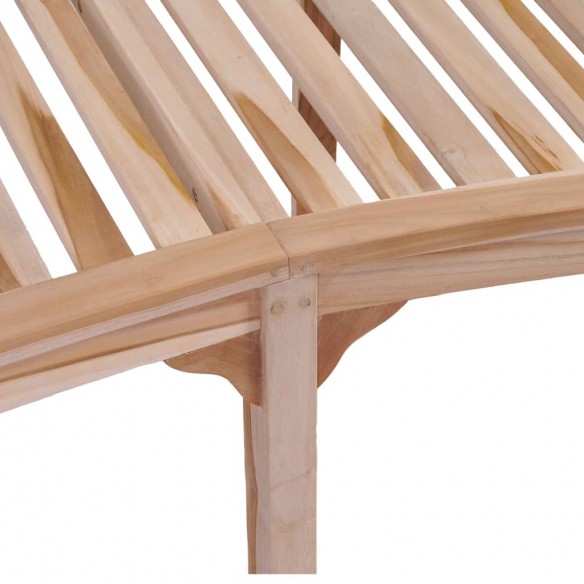 Banc de jardin en forme de banane 200 cm Bois de teck solide