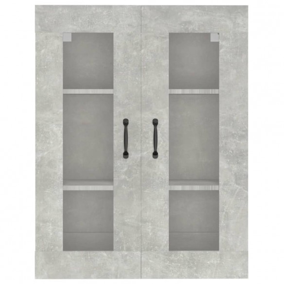 Armoire murale suspendue Gris béton 69,5x34x90 cm