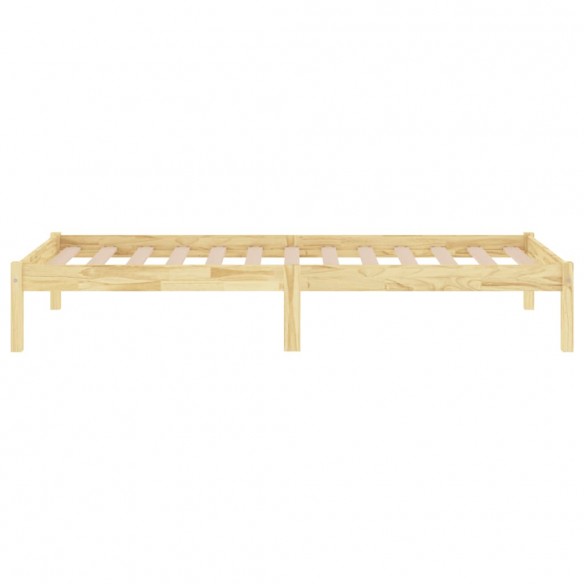 Cadre de lit bois massif 90x190 cm simple