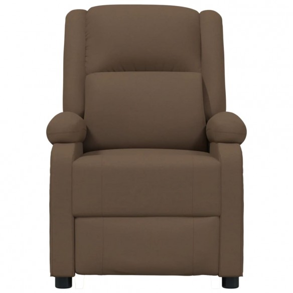 Fauteuil électrique de massage Marron Tissu