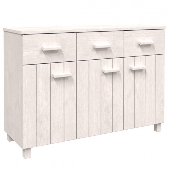 Buffet MOLDE Blanc 113x40x80 cm Bois massif de pin