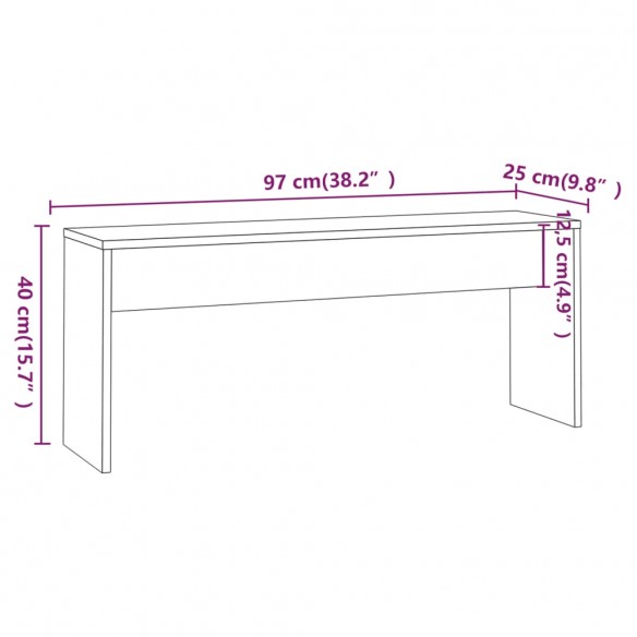 Ensemble de salle à manger 3 pcs Chêne sonoma Aggloméré