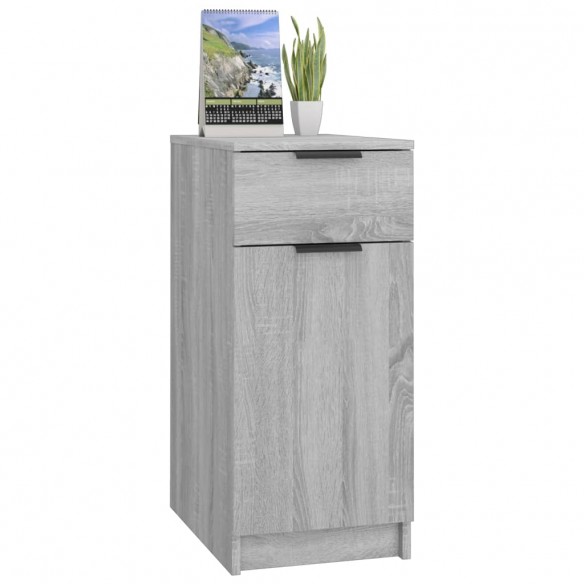 Armoire de bureau Sonoma gris 33,5x50x75 cm Bois d'ingénierie