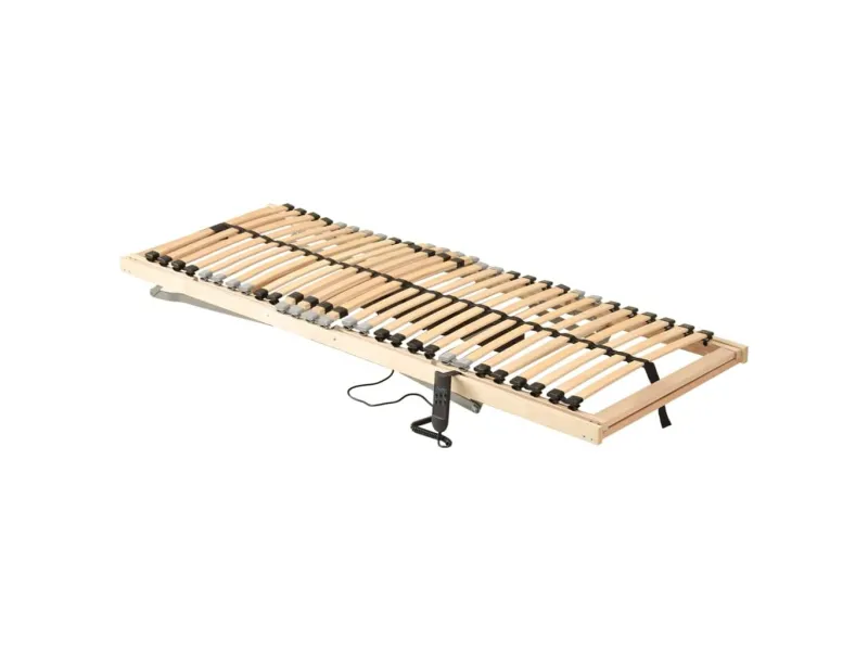 Sommier à lattes électrique avec 28 lattes 7 zones 90x200 cm