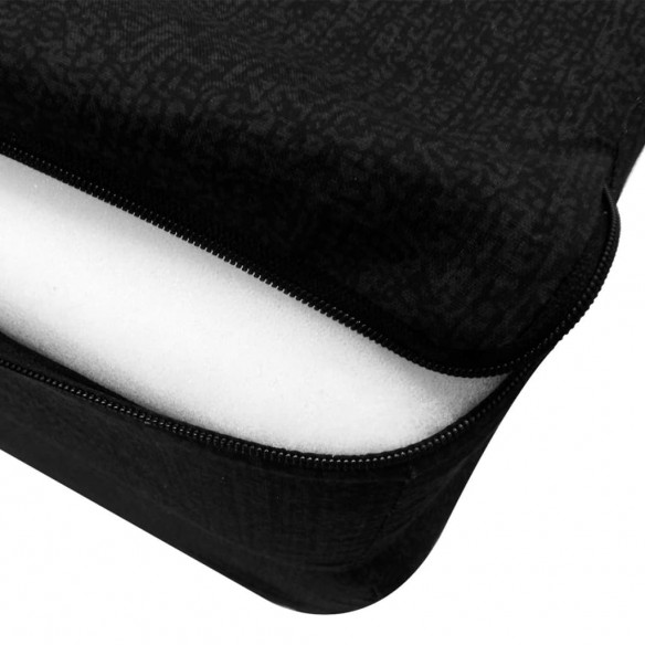 Matelas en mousse pliable en 3 sections 190 x 70 x 9 cm Noir