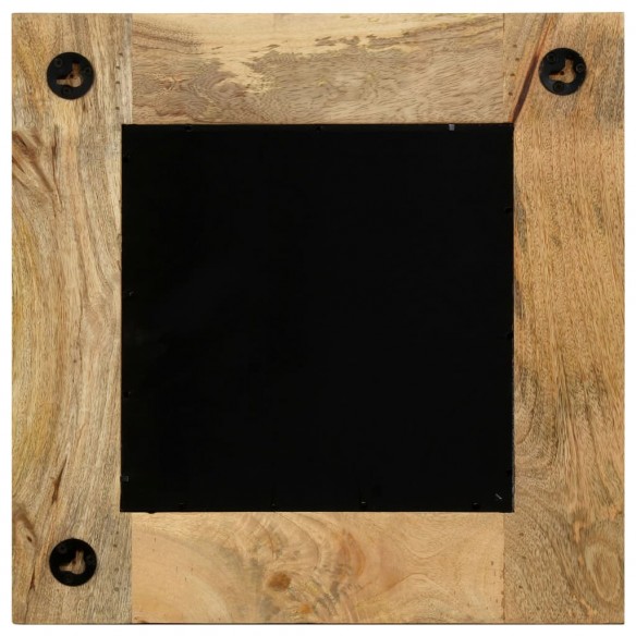 Miroir Bois de manguier massif 50 x 50 cm