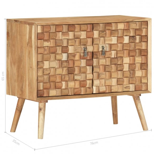 Buffet 75x35x65 cm Bois d'acacia solide