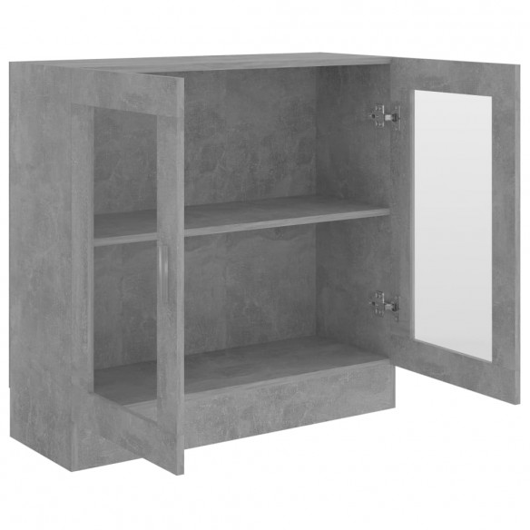 Armoire à vitrine Gris béton 82,5x30,5x80 cm Aggloméré