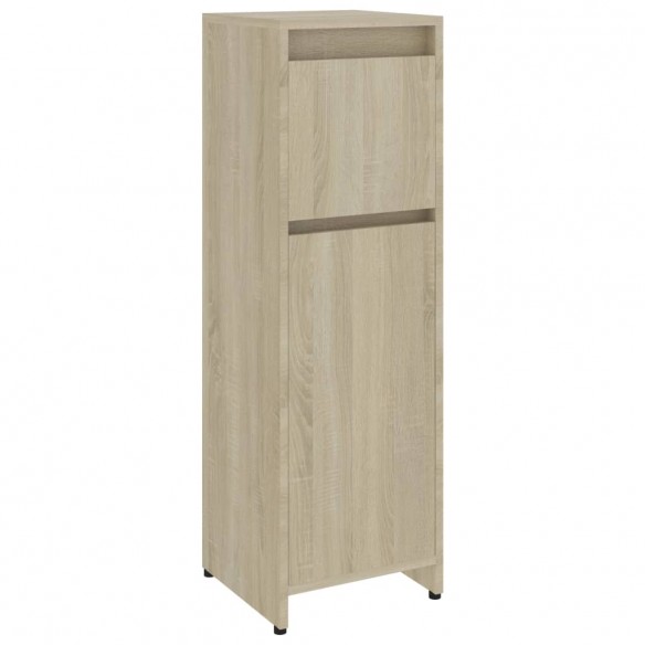 Armoire de salle de bain Chêne sonoma 30x30x95 cm Aggloméré