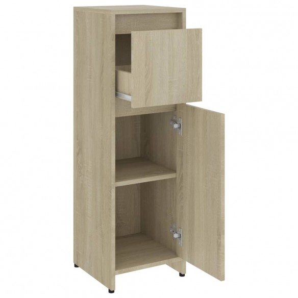 Armoire de salle de bain Chêne sonoma 30x30x95 cm Aggloméré