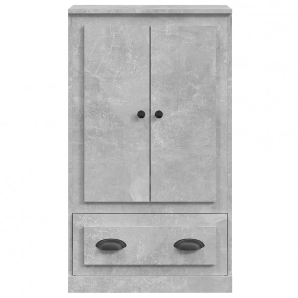 Buffet haut gris béton 60x35,5x103,5 cm bois d'ingénierie