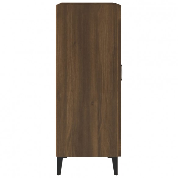 Buffet chêne marron 69,5x34x90 cm bois d'ingénierie