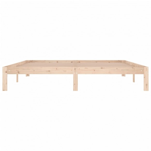 Cadre de lit bois massif 180x200 cm super king